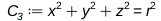 C__3 := Physics:-Vectors:-`+`(Physics:-Vectors:-`+`(Physics:-Vectors:-`^`(x, 2), Physics:-Vectors:-`^`(y, 2)), Physics:-Vectors:-`^`(z, 2)) = Physics:-Vectors:-`^`(r, 2); 