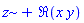 z+Re(x*y)