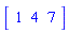 Vector[row](3, {(1) = 1, (2) = 4, (3) = 7})