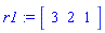 r1 := Vector[row](3, {(1) = 3, (2) = 2, (3) = 1})