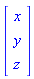 Vector(3, {(1) = x, (2) = y, (3) = z})