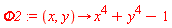 Phi2 := proc (x, y) options operator, arrow; x^4+y^4-1 end proc
