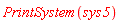 PrintSystem(sys5)
