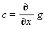 c = diff(g, x)