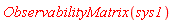 ObservabilityMatrix(sys1)