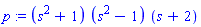 (s^2+1)*(s^2-1)*(s+2)