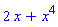 2*x+x^4
