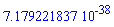 0.7179221837e-37