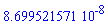 0.8699521571e-7