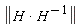LinearAlgebra[Norm](H*(1/H))