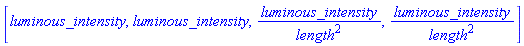[luminous_intensity, luminous_intensity, luminous_intensity/length^2, luminous_intensity/length^2]