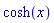 cosh(x)