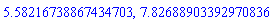 5.58216738867434703, 7.82688903392970836