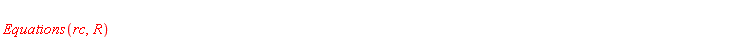 Equations(rc, R)