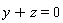 y+z = 0