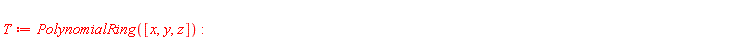T := PolynomialRing([x, y, z])