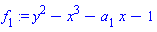 y^2-x^3-a[1]*x-1