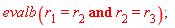 evalb(r[1] = r[2] and r[2] = r[3])