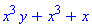 x^3*y+x^3+x