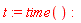 t := time()