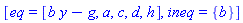[eq = [b*y-g, a, c, d, h], ineq = {b}]