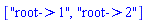["root->1", "root->2"]