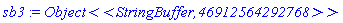 sb3 := `Object<<StringBuffer,46912564292768>>`