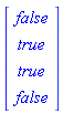 Vector(4, {(1) = false, (2) = true, (3) = true, (4) = false})