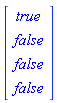 Vector(4, {(1) = true, (2) = false, (3) = false, (4) = false})