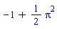 -1+(1/2)*Pi^2