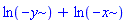 ln(-y)+ln(-x)