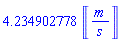 4.234902778*Unit([m/s])