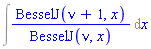 Int(BesselJ(nu+1, x)/BesselJ(nu, x), x)