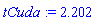 tCuda := 2.202