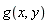 g(x, y)