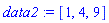 data2 := [1, 4, 9]