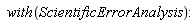 with(ScientificErrorAnalysis)