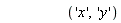 unassign('x', 'y')