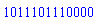 1011101110000