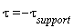 tau = -tau[support]