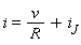 i = v/R+i[J]