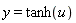 y = tanh(u)