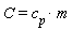 C = c[p]*m