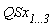 QSx[`1...3`]
