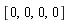 [0, 0, 0, 0]