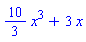 (10/3)*x^3+3*x