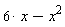 6*x-x^2