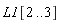 L1[2 .. 3]