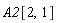 A2[2, 1]