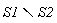 `minus`(S1, S2)